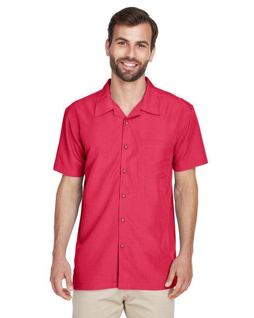 Harriton Men's Barbados Textured Camp Shirt M560 - Dresses Max
