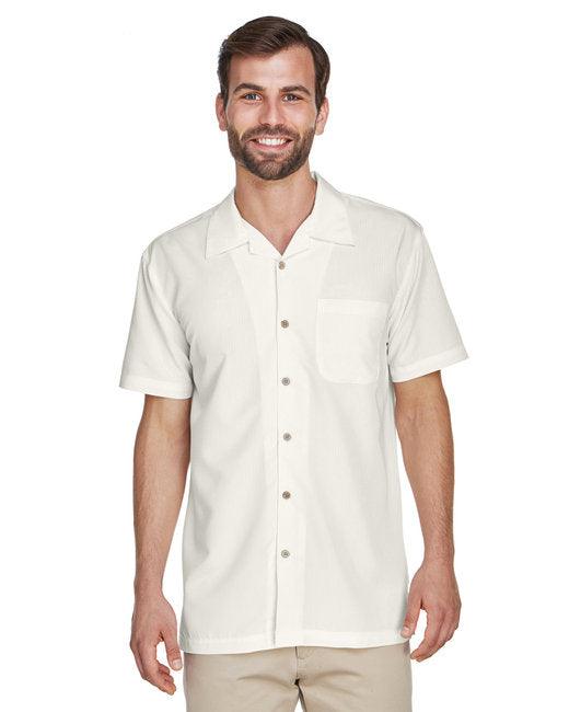 Harriton Men's Barbados Textured Camp Shirt M560 - Dresses Max