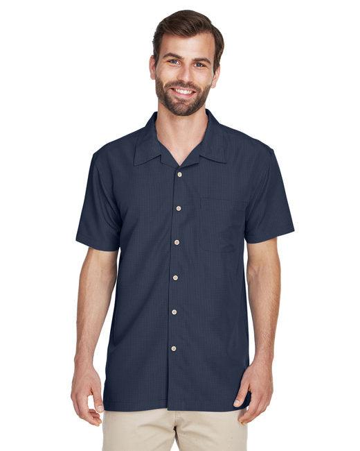Harriton Men's Barbados Textured Camp Shirt M560 - Dresses Max