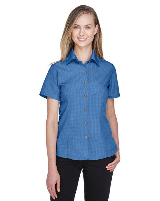 Harriton Ladies' Barbados Textured Camp Shirt M560W - Dresses Max