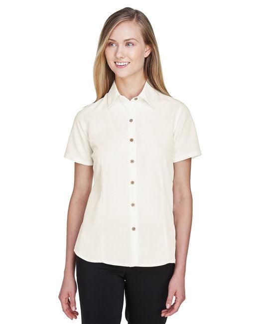 Harriton Ladies' Barbados Textured Camp Shirt M560W - Dresses Max
