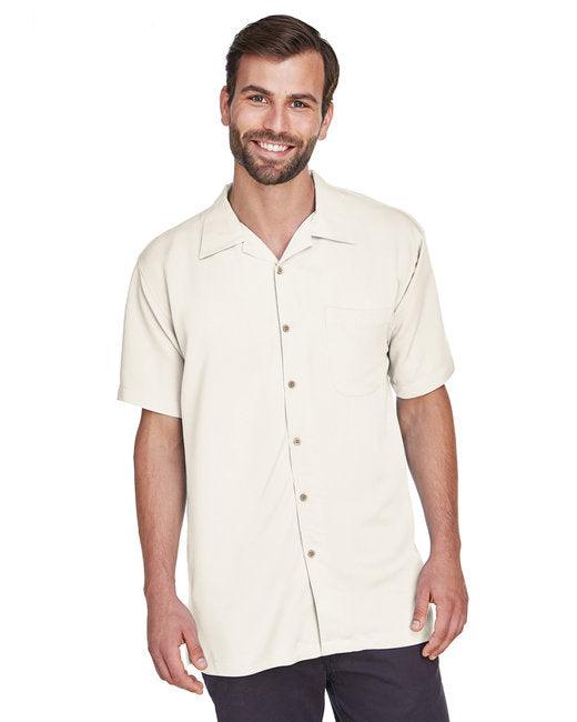 Harriton Men's Bahama Cord Camp Shirt M570 - Dresses Max