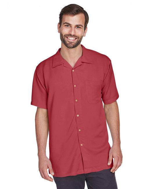 Harriton Men's Bahama Cord Camp Shirt M570 - Dresses Max