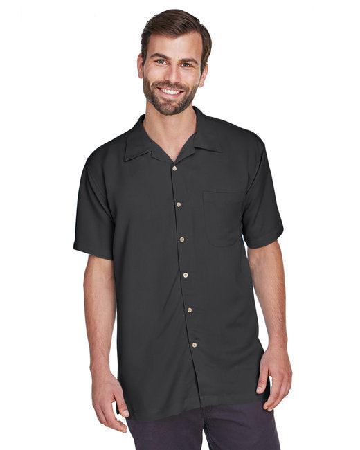 Harriton Men's Bahama Cord Camp Shirt M570 - Dresses Max
