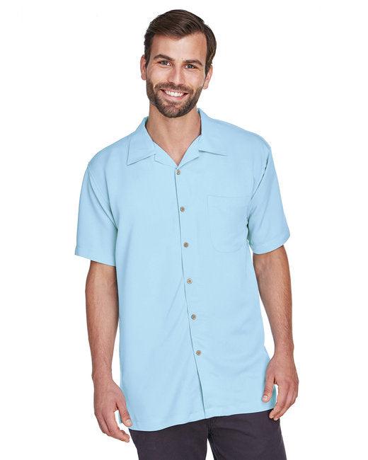 Harriton Men's Bahama Cord Camp Shirt M570 - Dresses Max