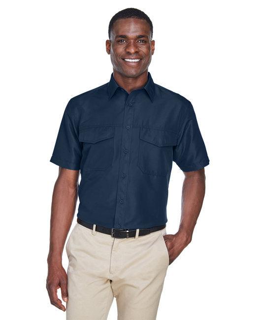 Harriton Men's Key West Short-Sleeve Performance Staff Shirt M580 - Dresses Max