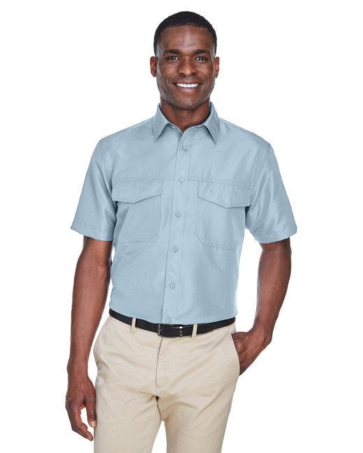 Harriton Men's Key West Short-Sleeve Performance Staff Shirt M580 - Dresses Max
