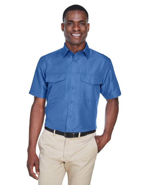 Harriton Men's Key West Short-Sleeve Performance Staff Shirt M580 - Dresses Max