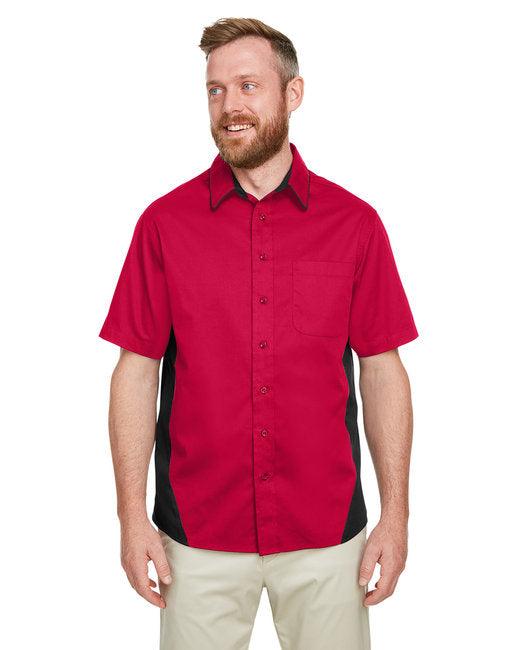 Harriton Men's Flash IL Colorblock Short Sleeve Shirt M586 - Dresses Max