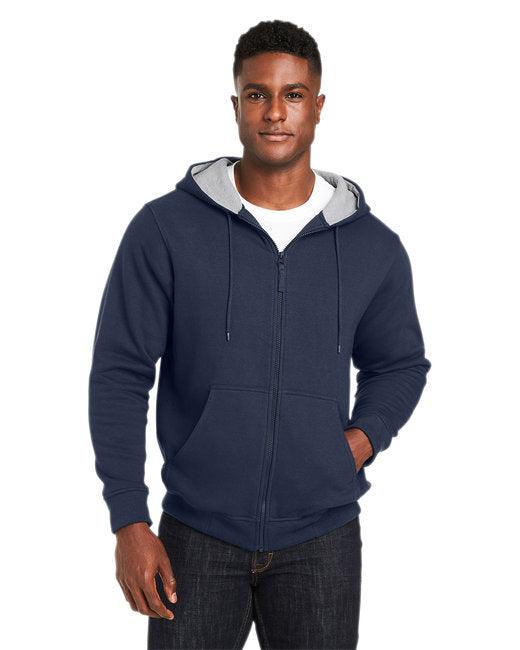 Harriton Men's Tall ClimaBloc Lined Heavyweight Hooded Sweatshirt M711T - Dresses Max