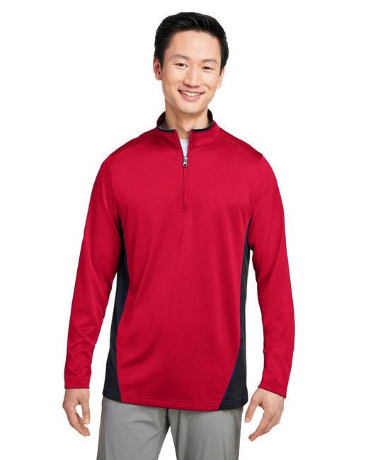 Harriton Men's Flash Snag Protection Plus IL Colorblock Quarter-Zip M786 - Dresses Max