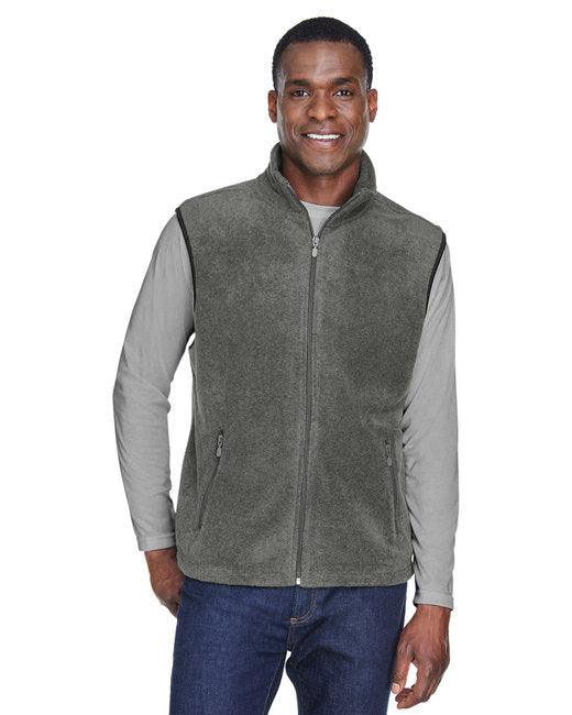 Harriton Adult 8 oz. Fleece Vest M985 - Dresses Max