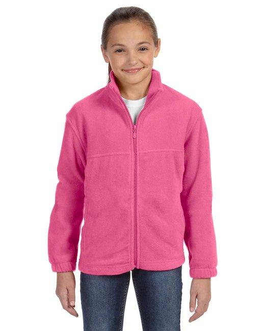 Harriton Youth 8 oz. Full-Zip Fleece M990Y - Dresses Max