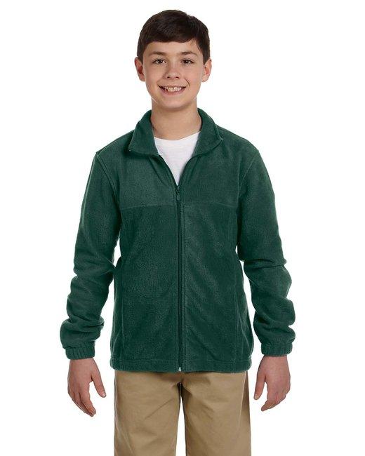Harriton Youth 8 oz. Full-Zip Fleece M990Y - Dresses Max
