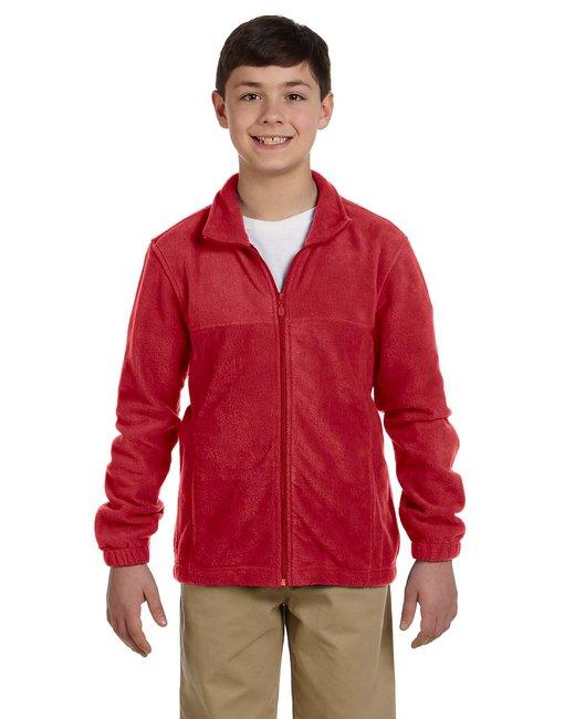 Harriton Youth 8 oz. Full-Zip Fleece M990Y - Dresses Max