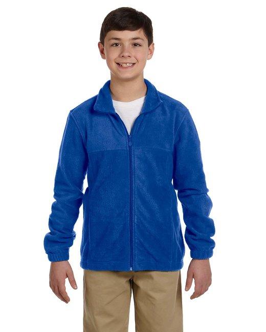 Harriton Youth 8 oz. Full-Zip Fleece M990Y - Dresses Max