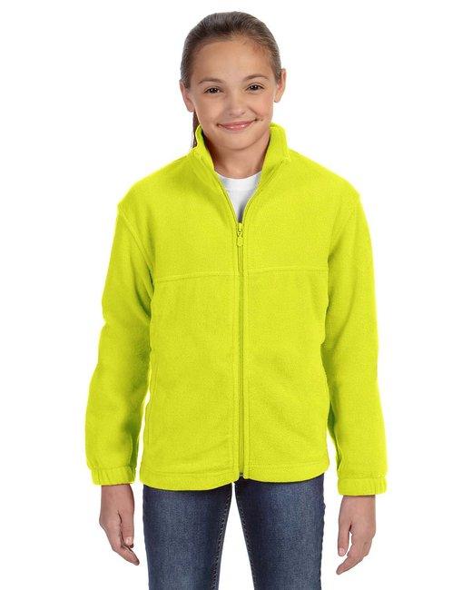 Harriton Youth 8 oz. Full-Zip Fleece M990Y - Dresses Max
