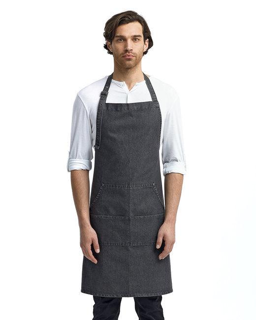 Artisan Collection by Reprime Unisex Jeans Stitch Denim Bib Apron RP126 - Dresses Max