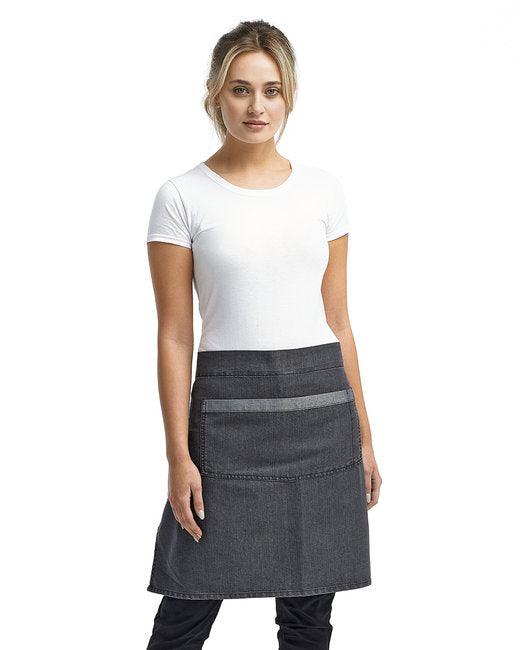 Artisan Collection by Reprime Unisex Domain Contrast Denim Waist Apron RP128 - Dresses Max