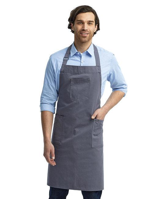 Artisan Collection by Reprime Unisex Cotton Chino Bib Apron RP132 - Dresses Max