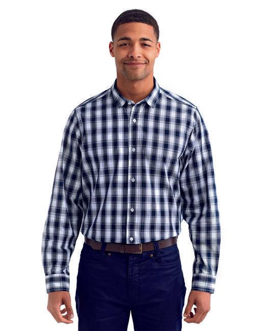 Artisan Collection by Reprime Men's Mulligan Check Long-Sleeve Cotton Shirt RP250 - Dresses Max