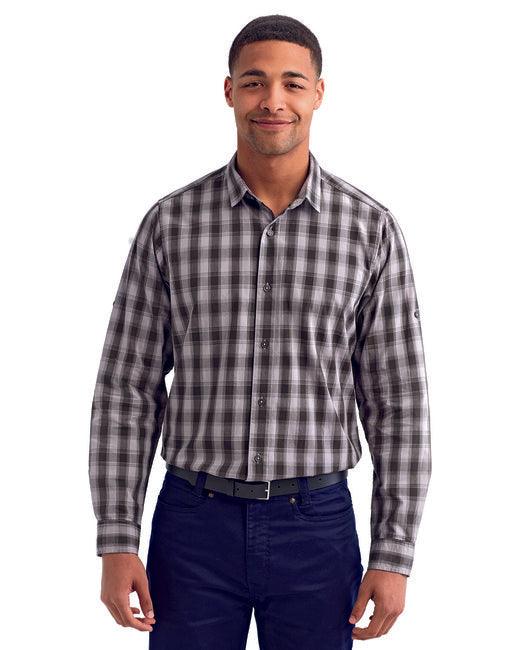 Artisan Collection by Reprime Men's Mulligan Check Long-Sleeve Cotton Shirt RP250 - Dresses Max
