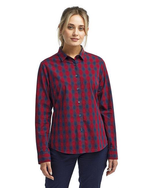 Artisan Collection by Reprime Ladies' Mulligan Check Long-Sleeve Cotton Shirt RP350 - Dresses Max