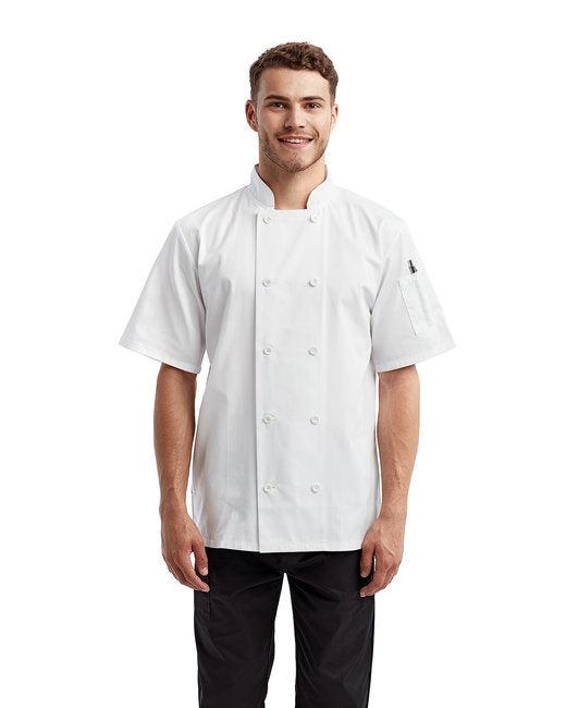 Artisan Collection by Reprime Unisex Short-Sleeve Sustainable Chef's Jacket RP656 - Dresses Max