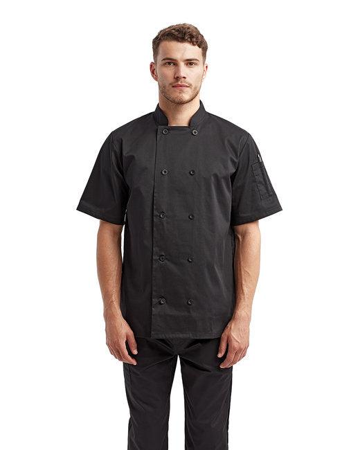 Artisan Collection by Reprime Unisex Short-Sleeve Sustainable Chef's Jacket RP656 - Dresses Max