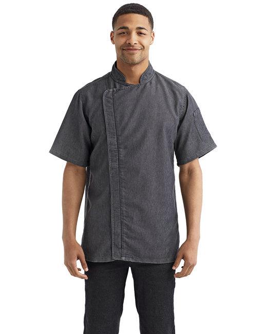 Artisan Collection by Reprime Unisex Zip-Close Short Sleeve Chef's Coat RP906 - Dresses Max