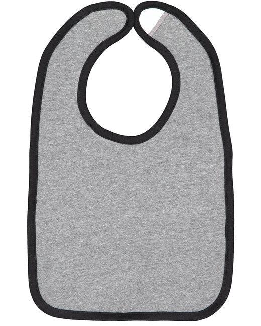 Rabbit Skins Infant Contrast Trim Bib RS1004 - Dresses Max