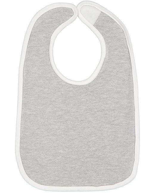 Rabbit Skins Infant Contrast Trim Bib RS1004 - Dresses Max