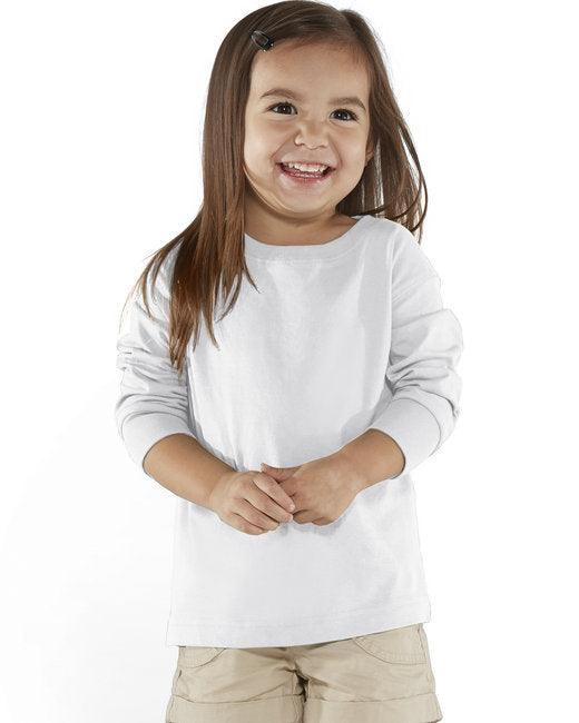 Rabbit Skins Toddler Long-Sleeve Fine Jersey T-Shirt RS3302 - Dresses Max