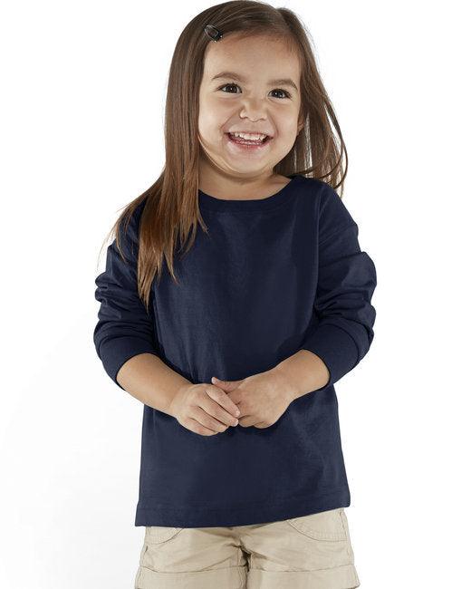 Rabbit Skins Toddler Long-Sleeve Fine Jersey T-Shirt RS3302 - Dresses Max