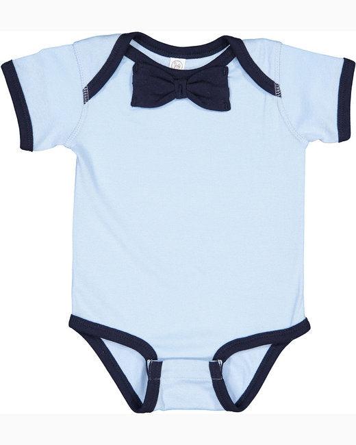 Rabbit Skins Infant Baby Rib Bow Tie Bodysuit RS4407 - Dresses Max