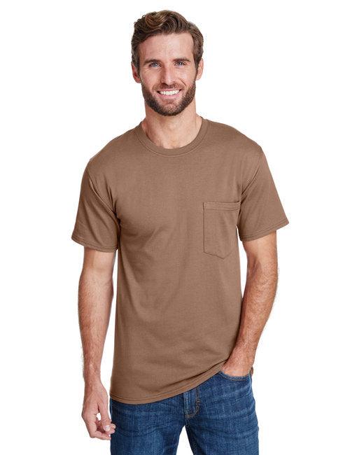 Hanes Adult Workwear Pocket T-Shirt W110 - Dresses Max